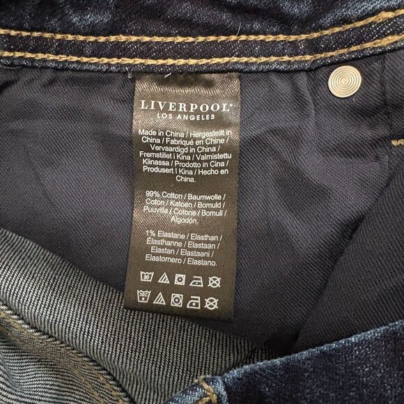 Liverpool the Keeper Boyfriend Jeans in Fairchild Wash Classic Denim Size 6 - Picture 8 of 9